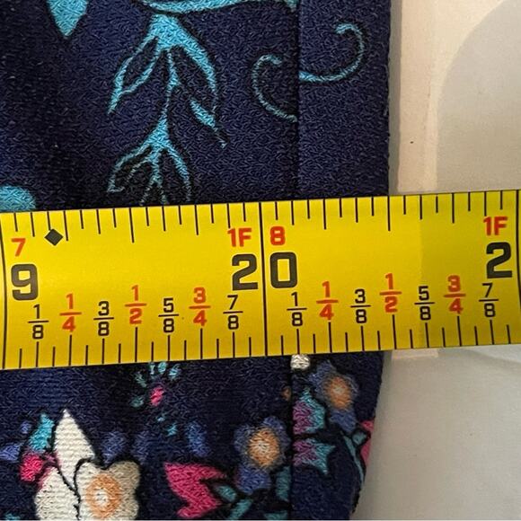 Chico’s Blue Pink Floral Print Party Date Night Dress NWOT Size 12P - Picture 13 of 16